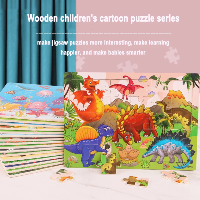 Children Intellectual Wooden Puzzle