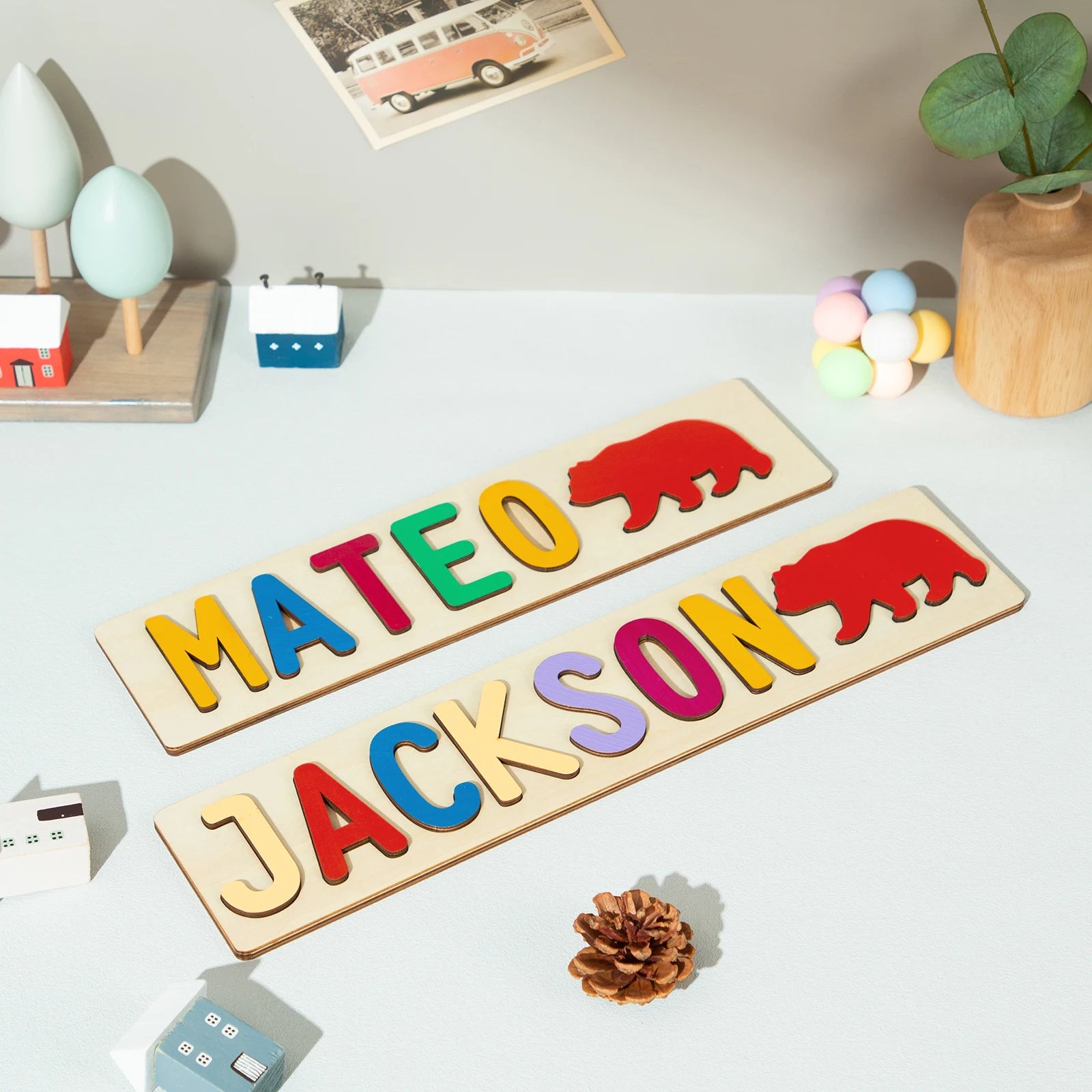 Montessori Name Puzzle for Kids