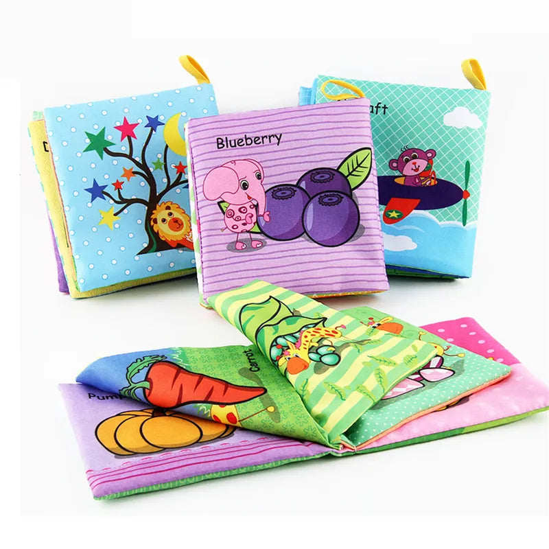 Baby Fruits and Animals Cloth Book