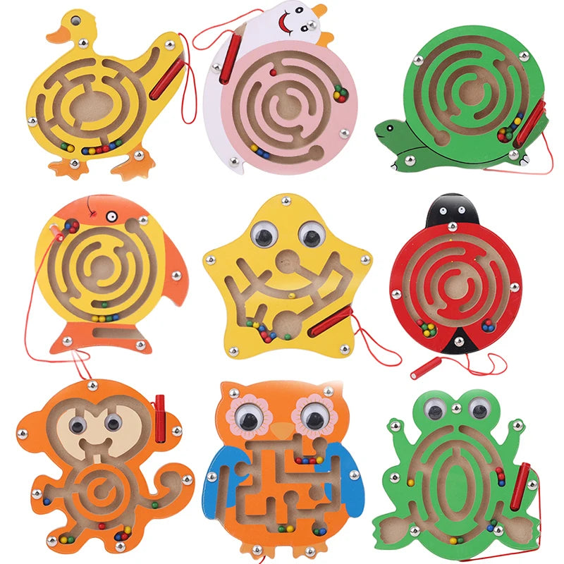 Children Animal Magnetic Maze Educational Toy