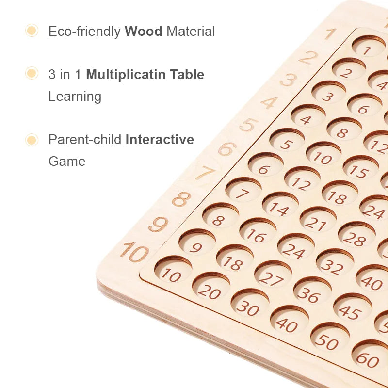 Wooden Math Educational Board