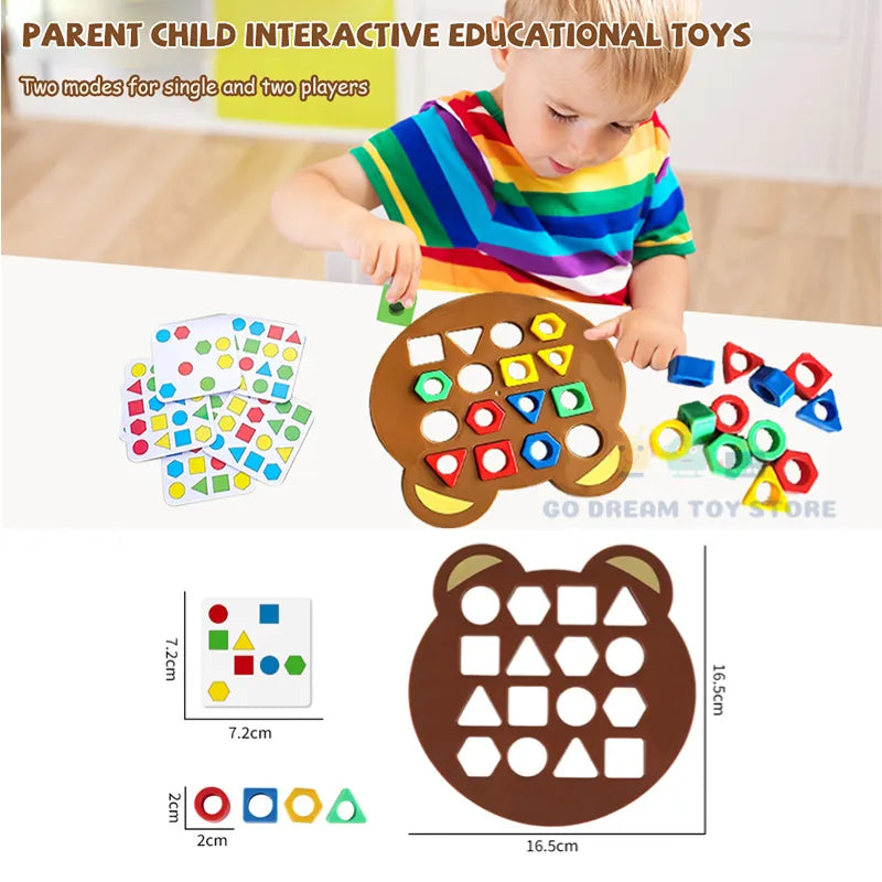 Geometric Shape Educational Montessori 3D Puzzle Game