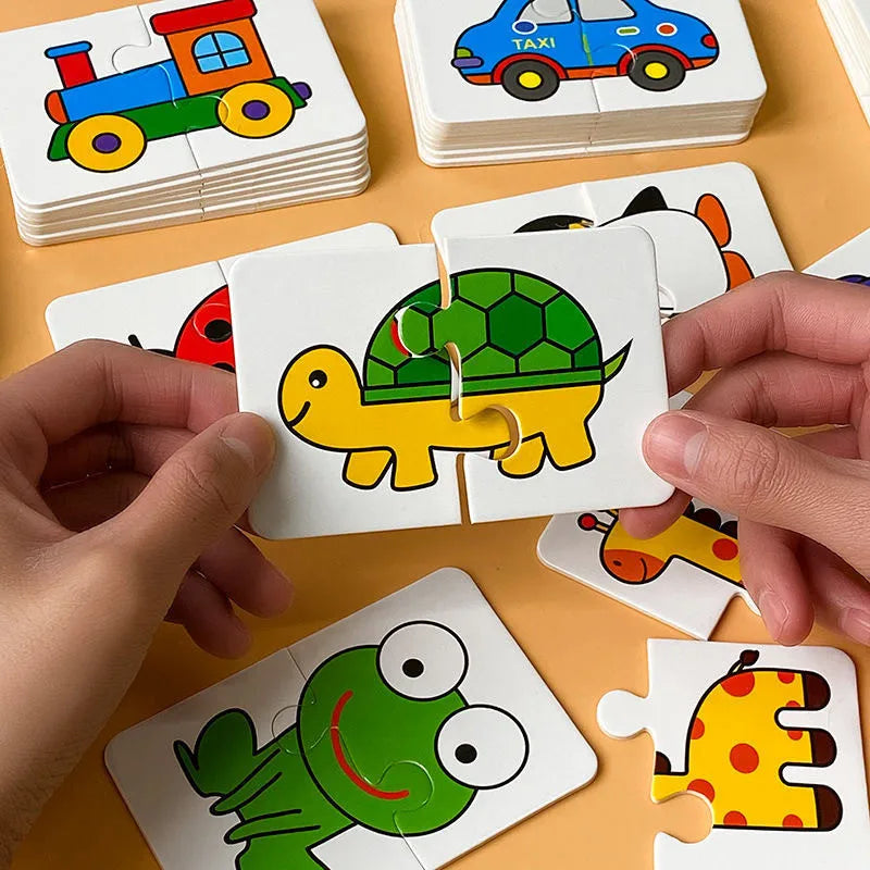 Montessori Education Matching Cards Puzzle