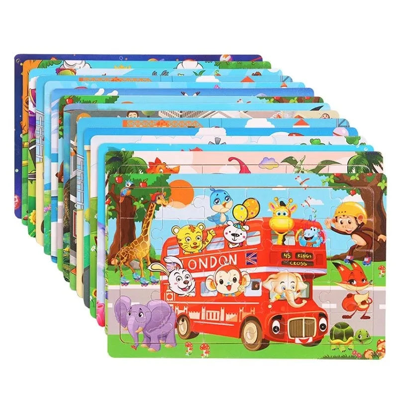 Children Intellectual Wooden Puzzle