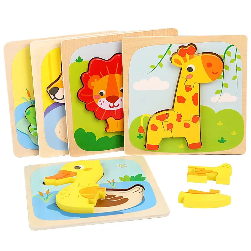 Cartoon Early Education 3D Jigsaw Puzzle