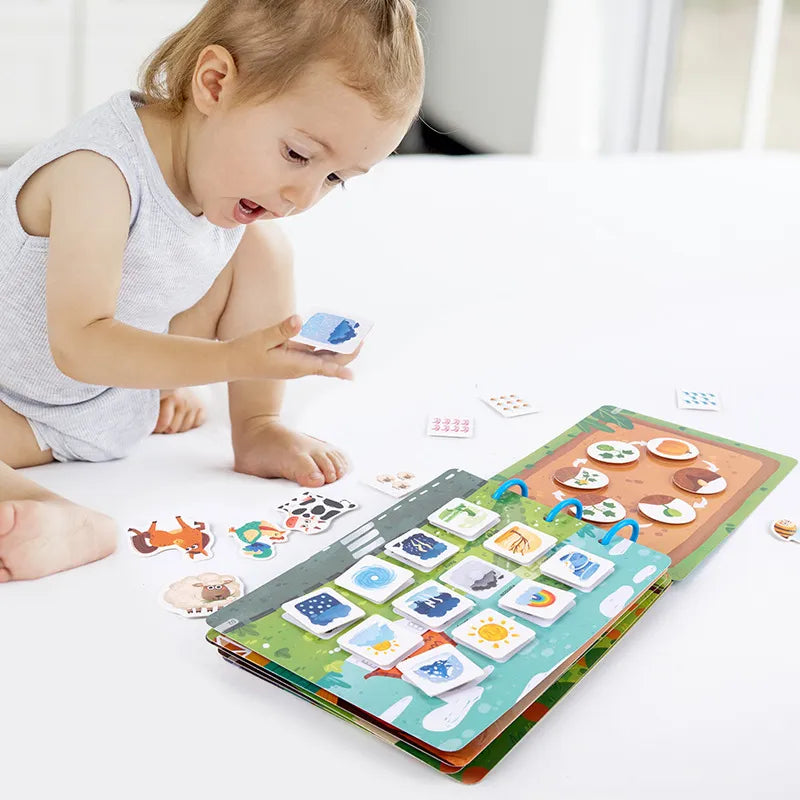 Educational Children Sticker Quiet Book