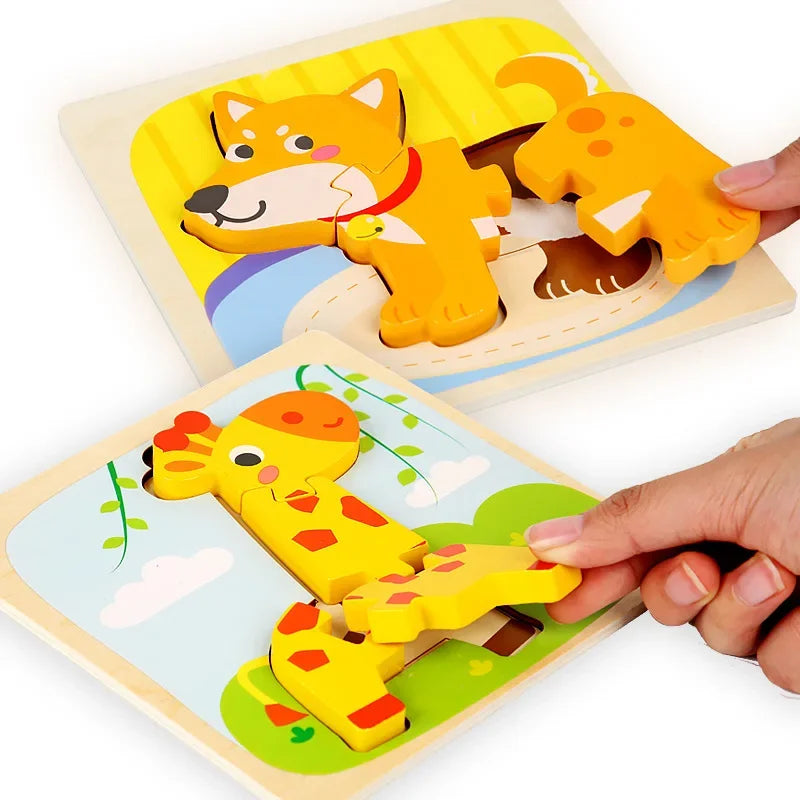 Cartoon Early Education 3D Jigsaw Puzzle