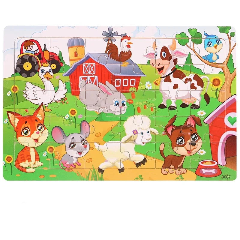 Children Intellectual Wooden Puzzle