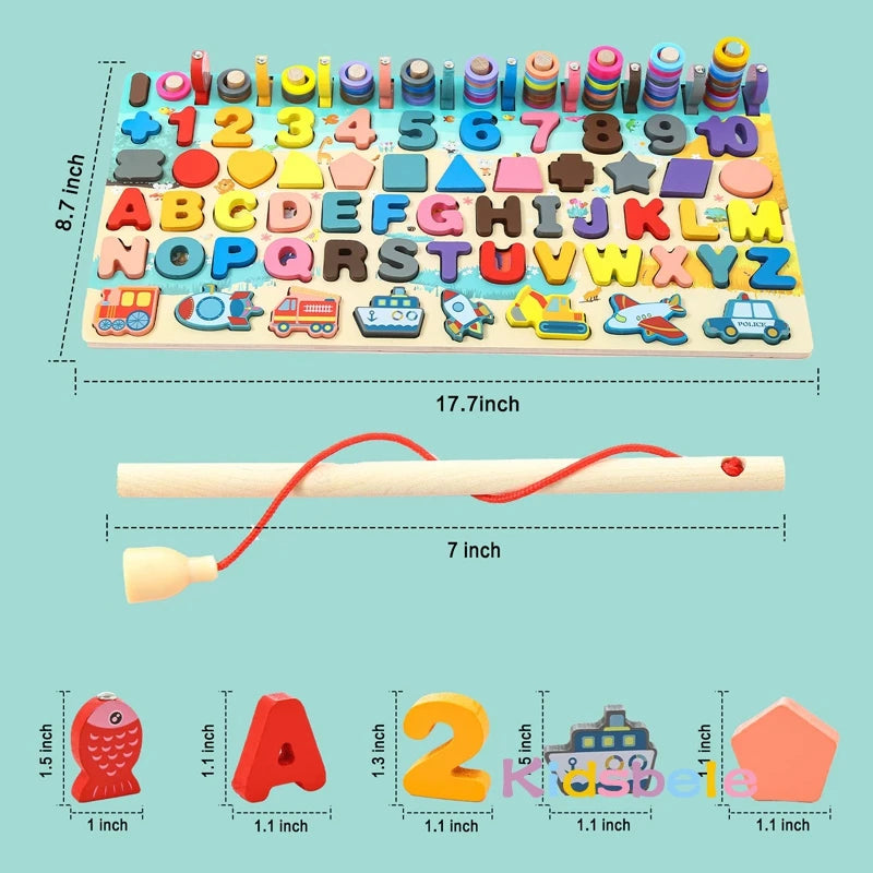 Montessori Wooden Numbers Learning Toy