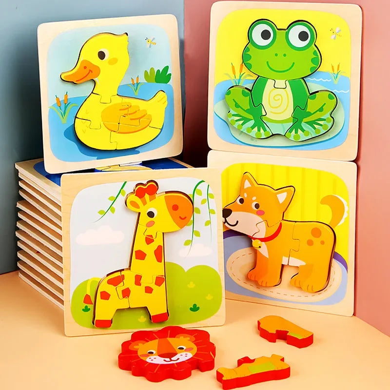 Cartoon Early Education 3D Jigsaw Puzzle