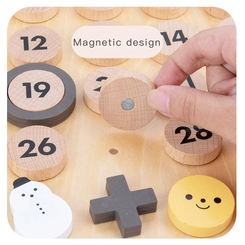 Kids Montessori Learning Calendar Preschool Educational Toys