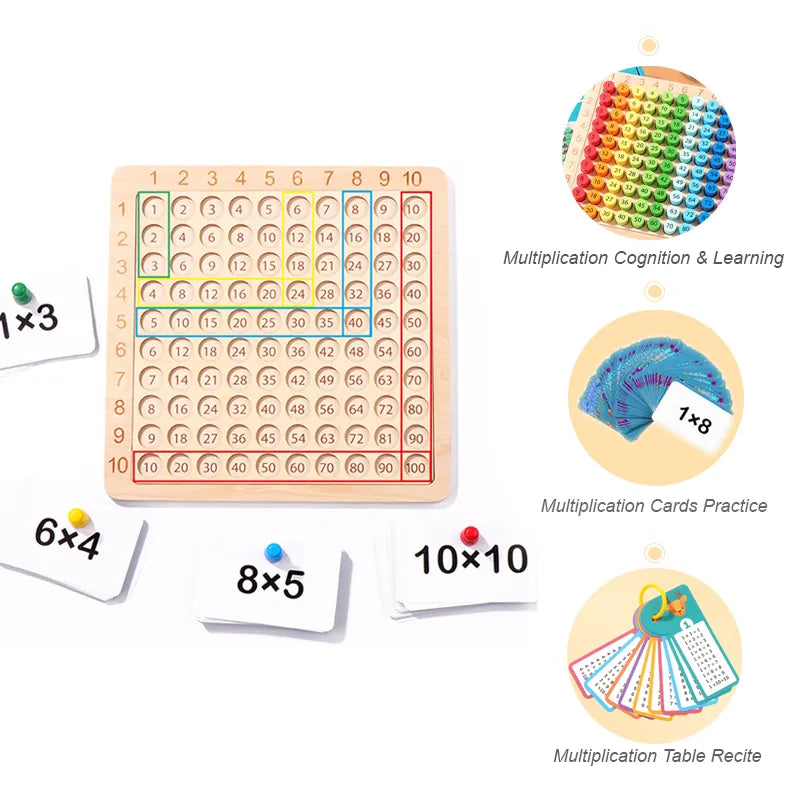 Wooden Math Educational Board